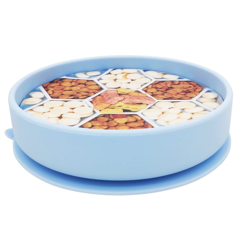 Mr. Peanut’s Interactive Slow Feed Dog Bowl, Fun Healthy Bloat Stop Feeder Small