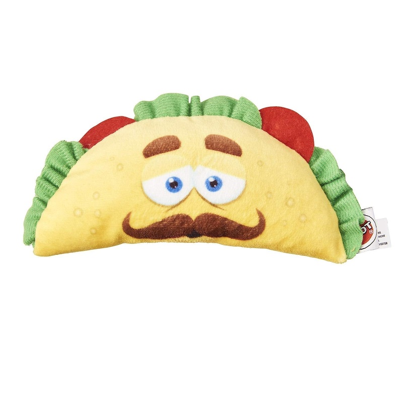 SPOT Fun Food Taco 6″ Soft Plush Dog Toy 54421, Multicolor