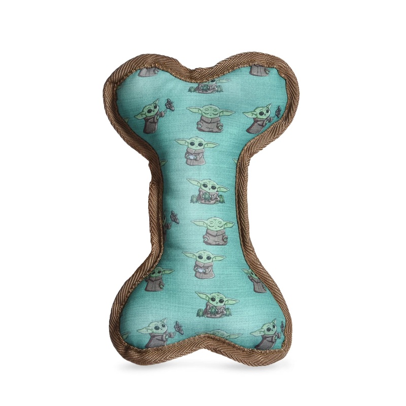 STAR WARS The Mandalorian Dog Toys – Plush Chew Toys, Fabric Plush Dog Toy, Squeaky Plush Toys for Dogs, Dog Rope Toys, Grogu Dog Toys, Baby Yoda Dog Toys, The Mandalorian Pet Toys 8 Inch The Child Oxford Bone