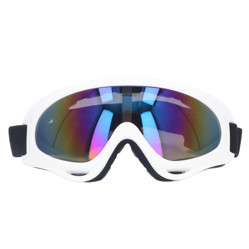 Vbestlife Dog Sunglasses, UV Protection Windproof Eye Protective Colorful Lens Large Dog Goggles Glasses 3004 white frame color film
