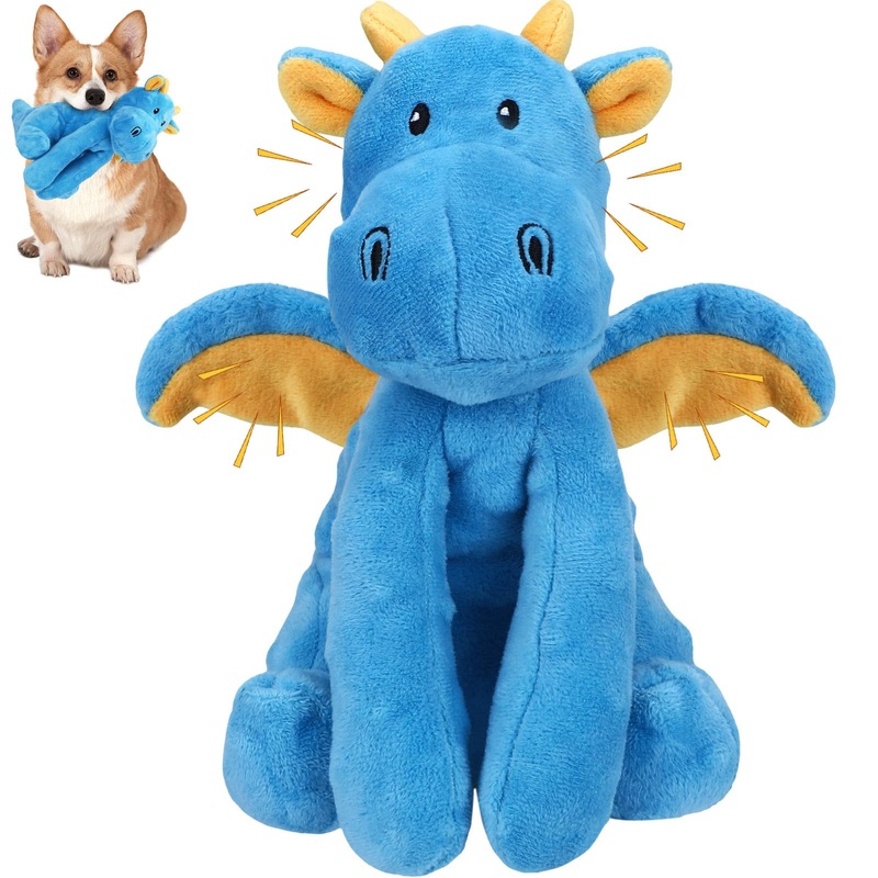 Dog Toys for Aggressive Chewers, Interactive Plush Dog Toy with Squeaker and Crinkle Paper, Suitable for Reducing Boredom and Anxiety, Cute Pet Toy for Small, Medium and Large Dogs