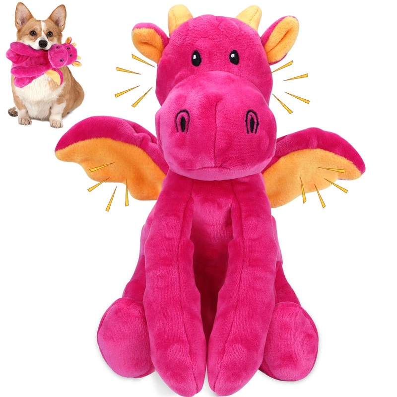 Dog Toys for Large Plush Dog Chew Toy with Squeaker and Crinkle Paper, Interactive Puppy Toys to Reduce Boredom and Anxiety, Tough Tug of War Pet Toys for Small, Medium and Large Dogs