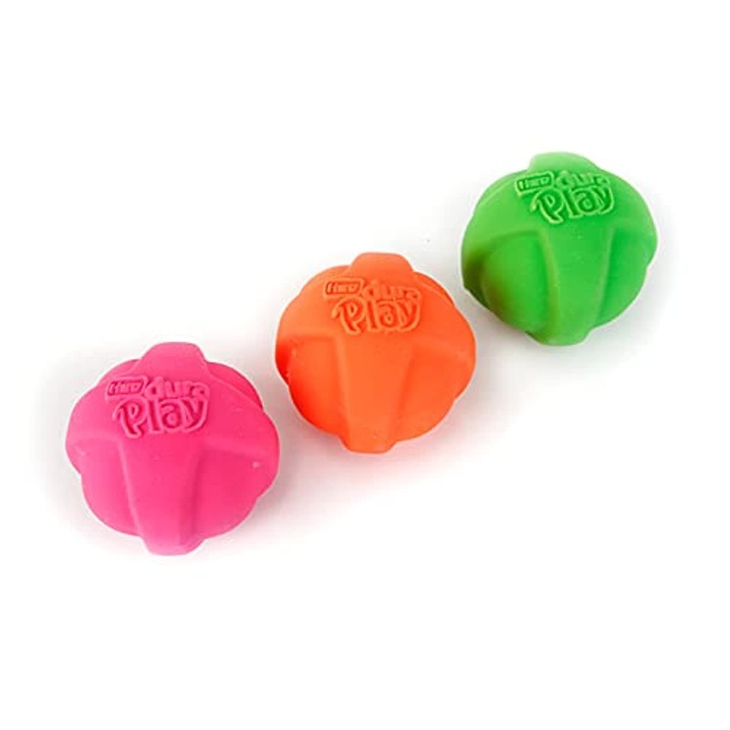 Hartz Dura Play Bacon Scented Squeak Ball Dog Toy for Small Breeds, 3 Pack Small (3 Count)