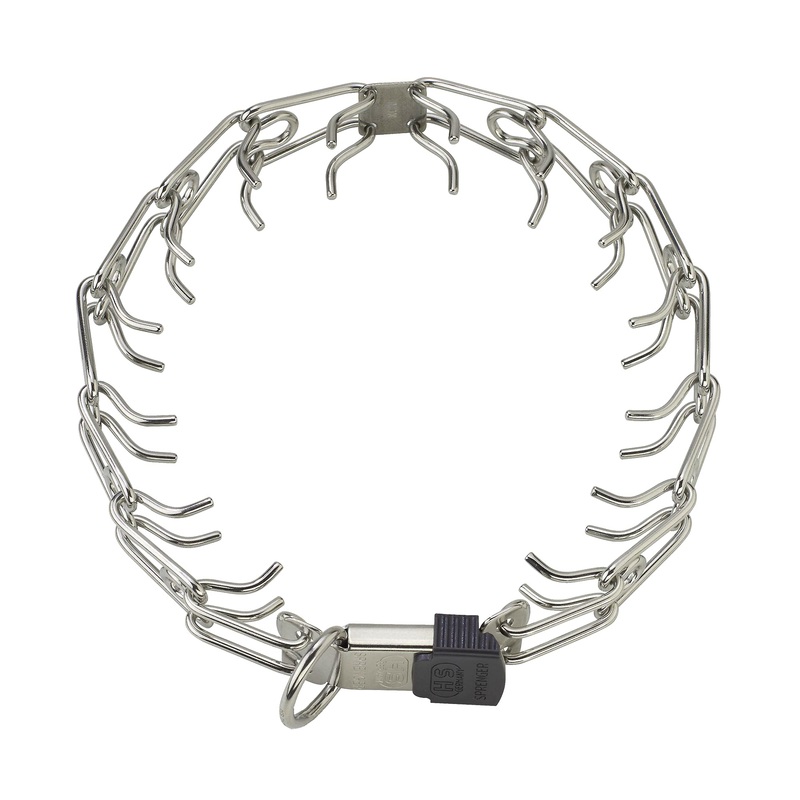 Herm Sprenger Stainless Steel Prong Dog Collar with ClicLock Buckle – for Small Medium Large Dogs  Ultra-Plus Training Pinch Collar with Quick Release – Made in Germany (23in (58cm) x 3.2mm) 23in (58cm) x 3.2mm