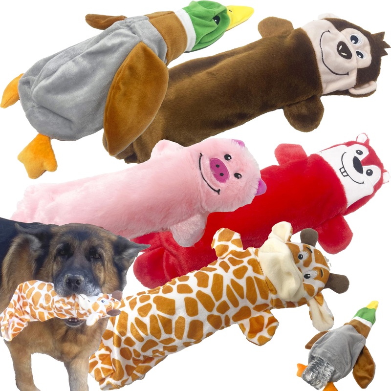 Jalousie 5 Pack No Stuffing Dog Toys Assortment – Holds A Bottle – Dog Toys to Keep Them Busy Assortment Puppy Pet Mutt Dog Toy Dog Toy for Medium Large Dog 5 Pack – w/ Bottle Insert Pouch