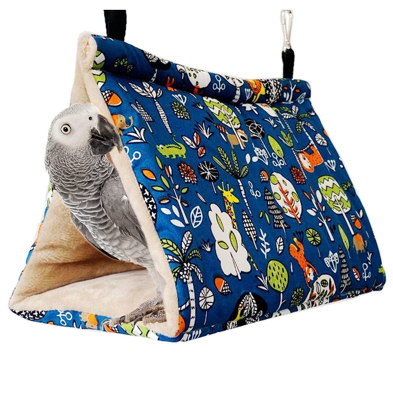 Winter Warm Bird Nest House Hanging Hammock Medium (Pack of 1) Blue