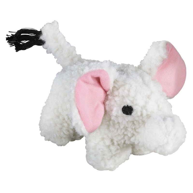 Zanies Soft Plush Fleecy Friend Dog Toy Elephant