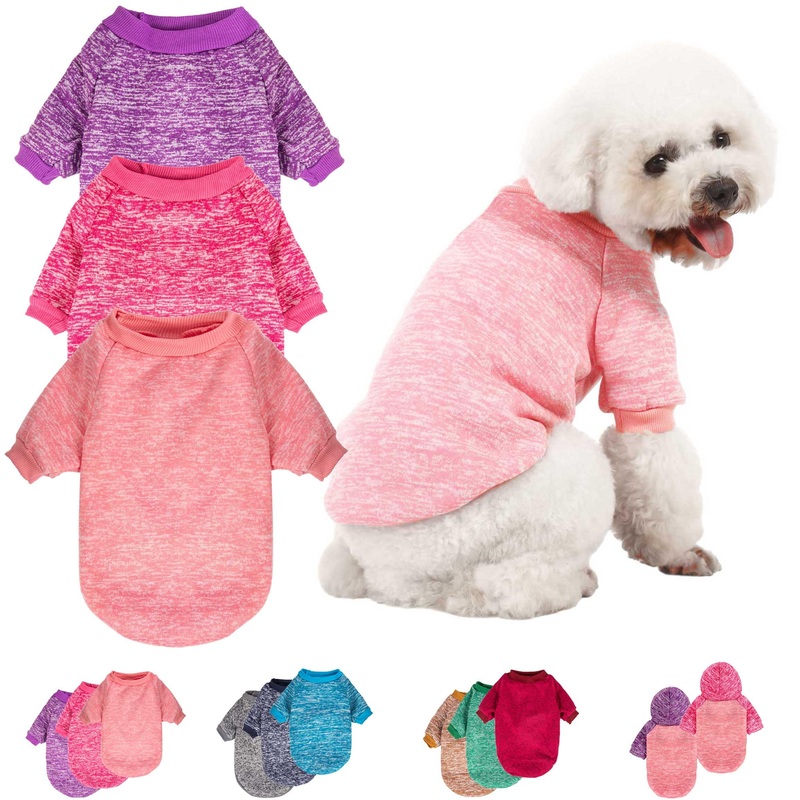 3 Pack Dog Sweater, Dog Sweaters for Small Dogs, Warm Soft Pet Clothes for Puppy, Medium Large Cat, Dogs Girl or Boy, Dog Shirt for Winter Christmas (Pink+Purple+HotPink, X-Small) Pink+Purple+HotPink