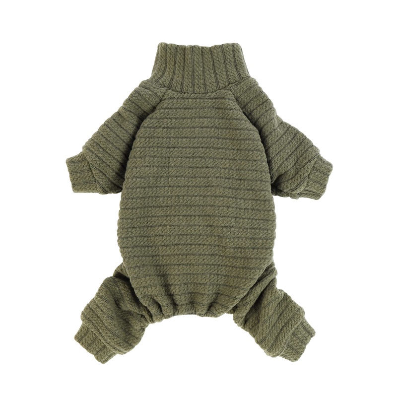 Fitwarm Turtleneck Knitted Dog Sweater Puppy Pajamas Thermal Doggie Winter Clothes Knitwear Pet Coats Cat Apparel Green Medium Sage Green