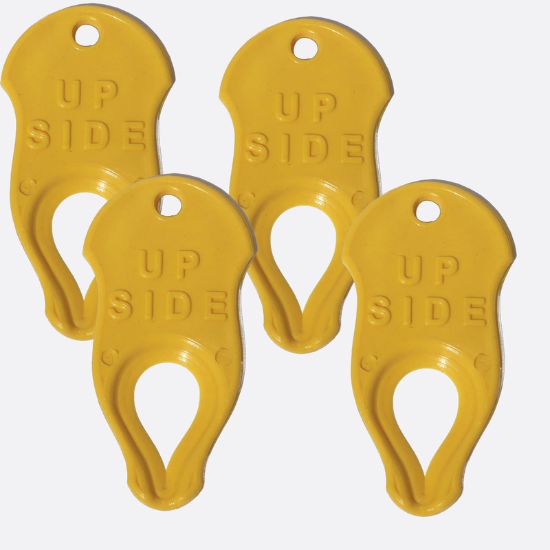 Tick Remover Tool for Pets and Humans, 4 Pack, Portable Tick Removal, Safe and Fast, Essential and Emergency Tool for Outdoor Activites, Effective and Painless (Yellow) Yellow