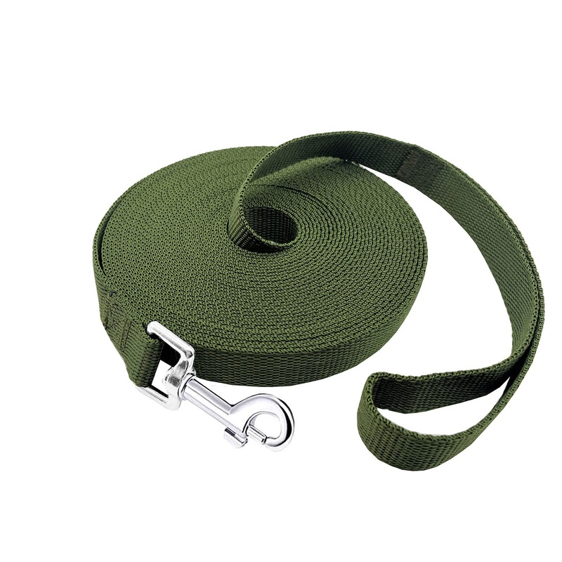 15ft 20ft 30ft 40ft 50ft Long Dog/Puppy Lead Obedience Recall Training Dog Leashes for Small Medium Dogs Camping, Training, Play, or Backyard (30 FT, Green) 30 FT