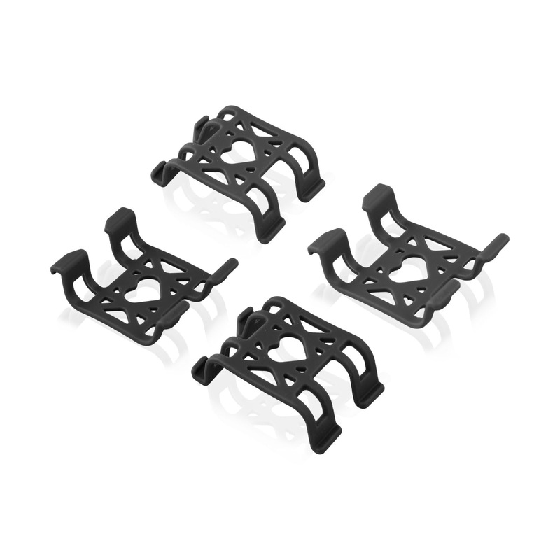 4pcs Tracker Collar Attachment Clips, GPS Dog Tractive Silicone Clips Tracker Accessories for Cat Pet Activity Tracker Replacement (Black) Black