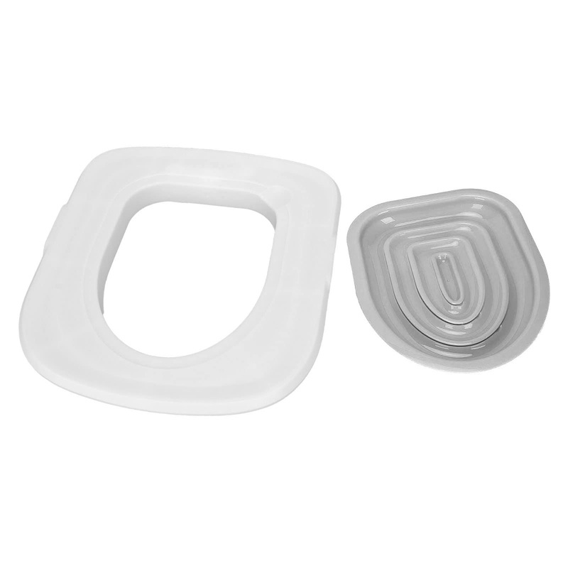 Cat Toilet Training Kit, Professional Universal Hygienic Pet Supply with Grey Tray for Puppy Small Pet White Tray, 1 Gray Inner Support