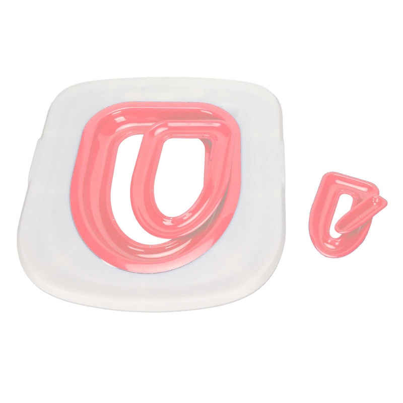 Cat Toilet Training Kit, Universal Cat Toilet Trainer Environmentally Friendly Easy to Install Reusable for Home (White Tray, 1 Inner Support) White Tray, 1 Pink Inner Support