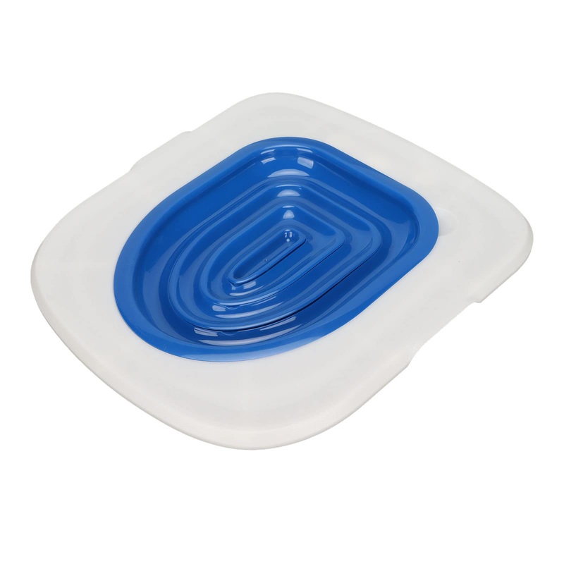 Cat Toilet Training Kit, Universal Reusable Cat Toilet Trainer for Pet Cleaning Litter Boxes (White Tray, 1 Blue Inner Support)