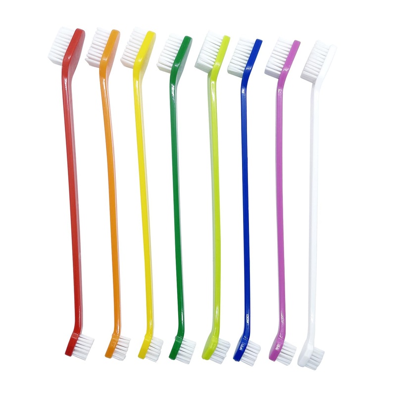 Dog Toothbrush Set of 8  Dual Headed Dental Hygiene Brushes for Small to Large Dogs, Easy Teeth Cleaning & Dental Care,Dog Tooth Brushes for Small to Large Dogs, Cats, and Most Pets