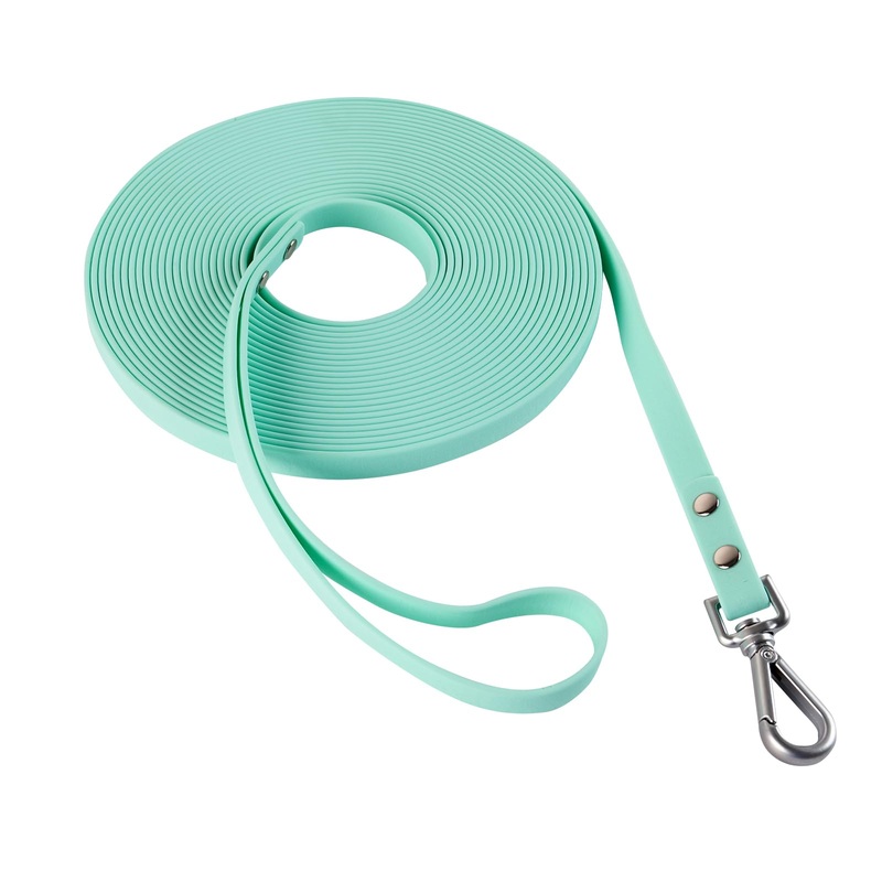 Dog Training Long Leash Waterproof Long Line Heavy Duty Outdoor Recall Lead 10ft 15ft 20ft 30ft 50ft for Small Medium Large Dog (Mint Green, 10FT) Mint green