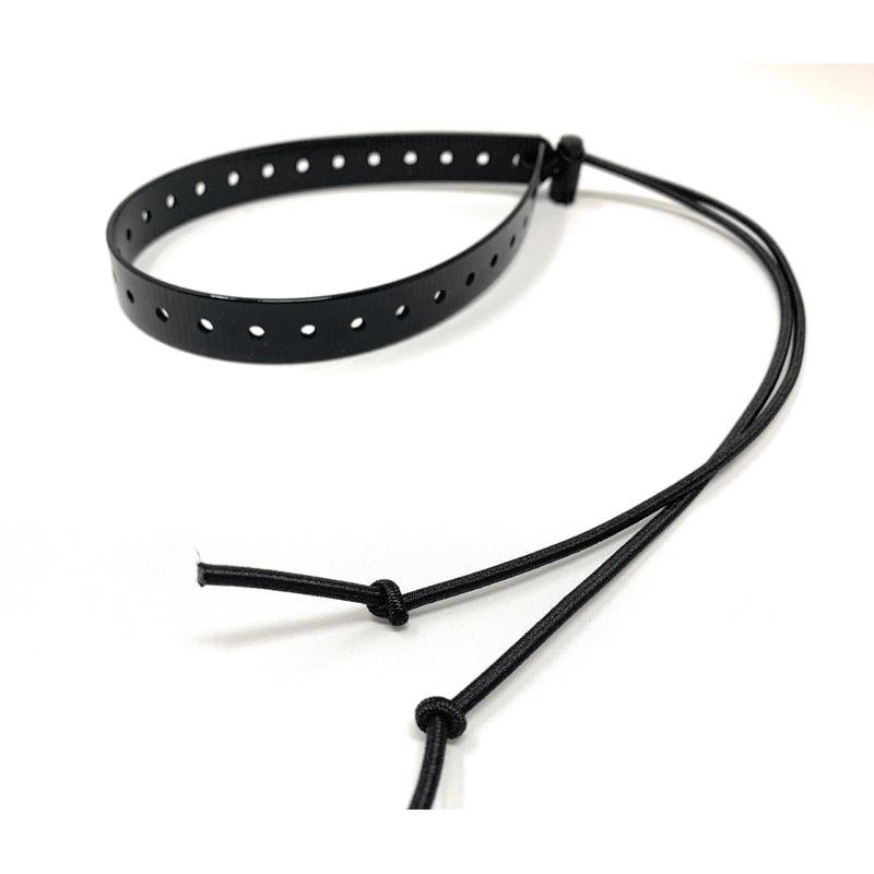 Replacement GPS eCollar with Adjustable Bungee, Multi-Hole Design, and Secure Toggle Closure for Small Dogs (Black, Small Neck) Small Dog 3/4″ Black