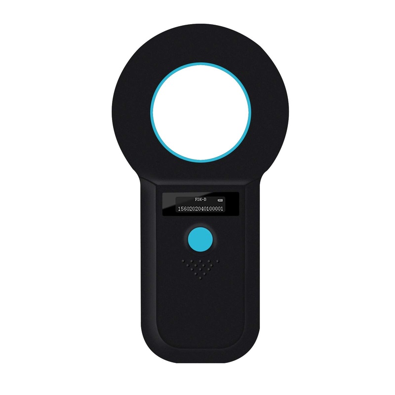 Smoostart Pet Microchip Scanner, Read ISO11784/85/FDX-B/EMID Format Microchip, Data Storage Microchip Reader for Animal/Pet/Dog/Cat/Pig (Black) Black