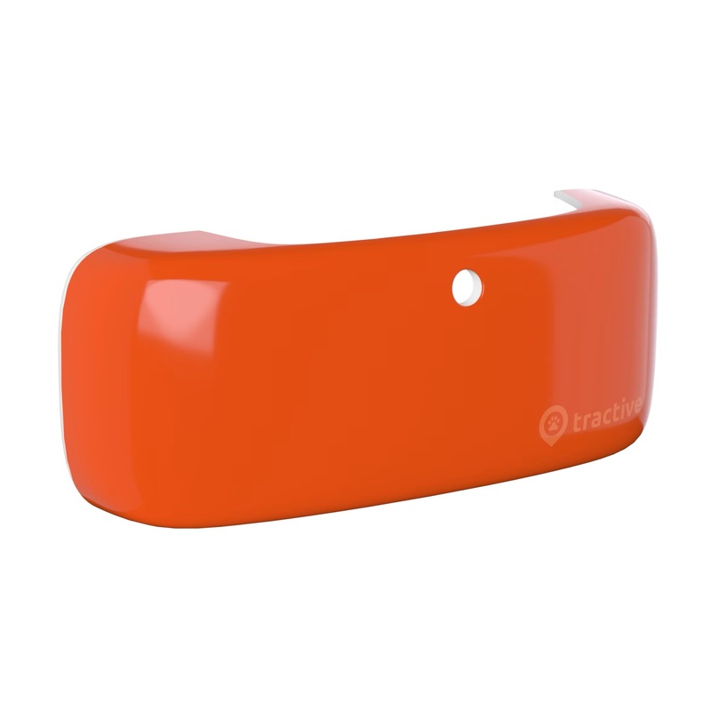 Tractive GPS Dog LTE (4) Hard Cover – Orange Orange Cover
