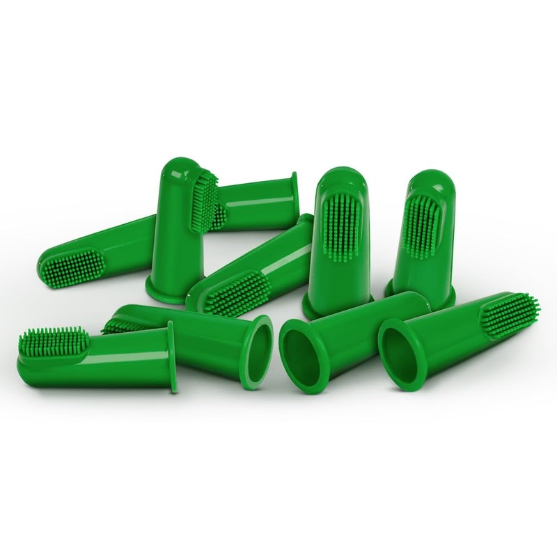 Vet’s Best Vets Best Dog Toothbrush | Easy Teeth Cleaning for Dog Dental Care, Perfect for Dogs and Cats | Comes With 10 Soft Finger Brushes Per Pack