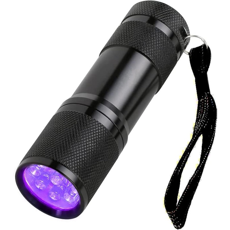 Flashlight Black Light UV Flashlight Black Light Flashlight Mini 9 LED 395nm Black Light for Pet Urine Detection Dog Cat Urine Detector for Dry Urine Stains, Bed Bugs, Scorpions
