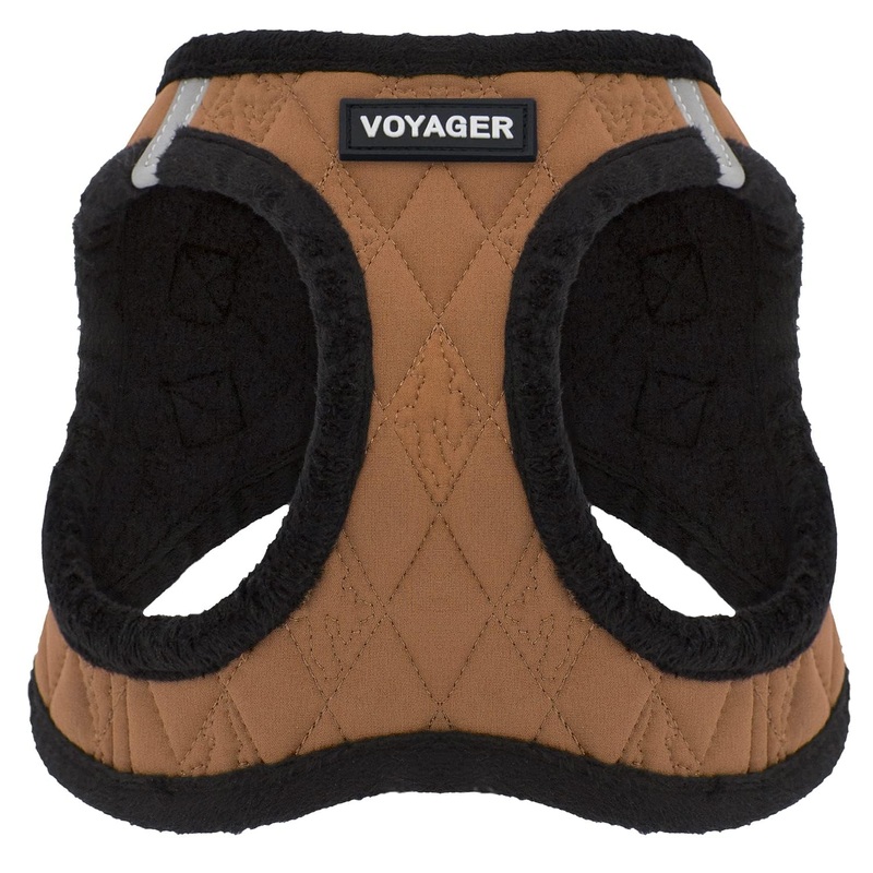Voyager Step-In Plush Dog Harness  Soft Plush, Step In Vest Harness for Small and Medium Dogs by Best Pet Supplies – Harness (Beige Plush), M (Chest: 16 – 18″) Harness (Beige Plush) M (Chest: 16 – 18″)
