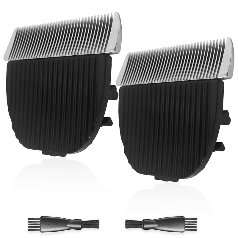 2 Pack Dog Grooming Replacement Blades for HOLDOG Dog Grooming Kit, Ceramic Edge for Smooth Cutting Compatible with HOLDOG Cat Clippers, 2 Cleaning Brush