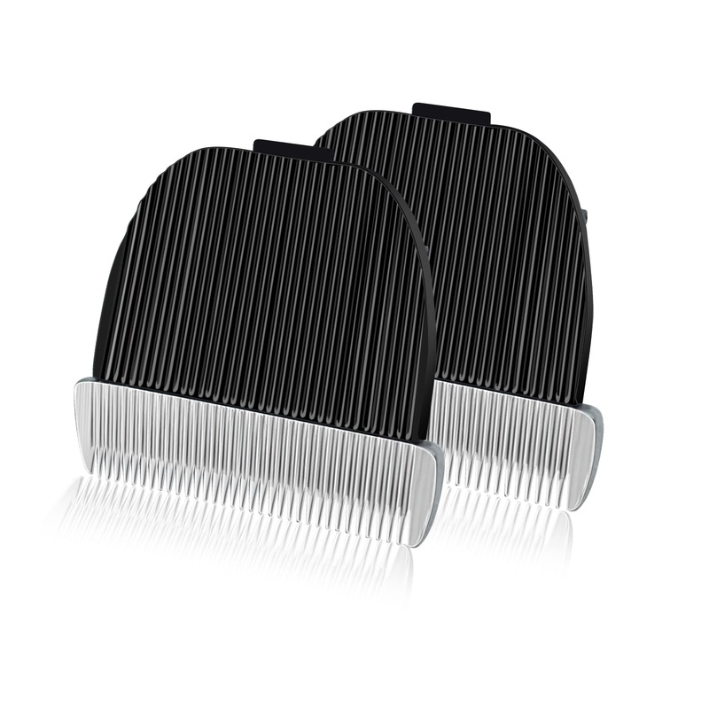2 Pack Replacement Blade Compatible with oneisall Low Noise Dog Clippers, Made of Ceramic Blade & Stainless Steel Blade 2 Pack(cut Length 0.5mm)