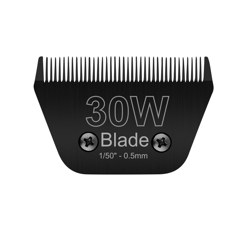 30W Wide Blades for Dog Grooming Blades Compatible with Andis Dog Clippers,Stainless Steel Dog Clipper Blades Compatible with Oster A5,Wahl km10 for Animal Dog,Cat,Horse,Black Black/30W