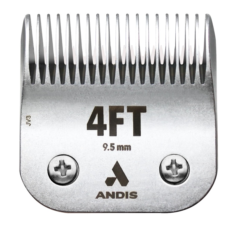 Andis 560194 CeramicEdge Clipper Blade #4FT 24T Upper / 17T Lower, Stainless Steel