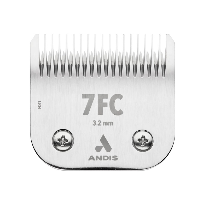 Andis 72605 Ceramic Edge Detachable Steel Pet Clipper Blade  Carbon Infused with Ceramic Cutting Technology & Rust Resists – Extended Long Life with Cutting Length of 1/8-Inch – Size-7FC, Chrome