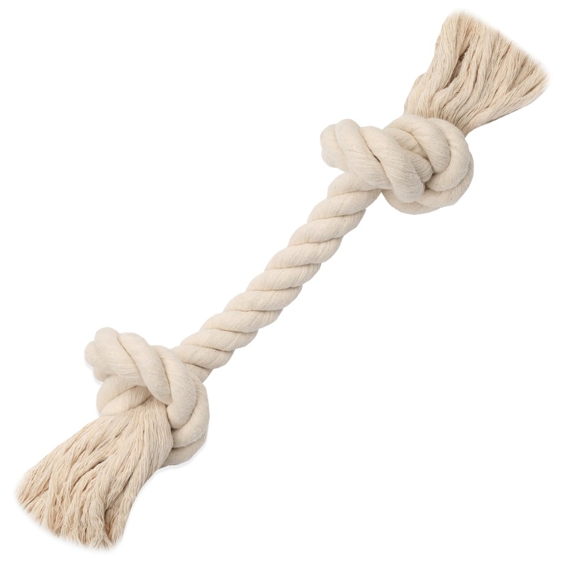 Barida Pet Supplies 100% Natural Cotton Rope Dog Toys, Premium White Cotton Dog Chew Toys, Puppy Chew Toys for Teething, Puppy Toys Small Dogs, Medium Dog Toys -Tough Dog Rope Toys Small (12.00″)