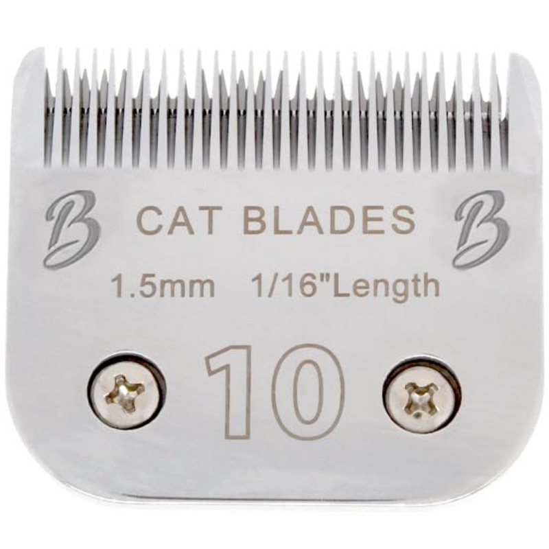Detachable A Series 10 Cat Clippers Blade Cut Length 1.5mm Japanese Carbonized Steel Cat Grooming Supplies | Cat Grooming Blade Compatible A5 Series Clippers for Cat (10 Cat) 10C (1/16″ – 1.5mm )