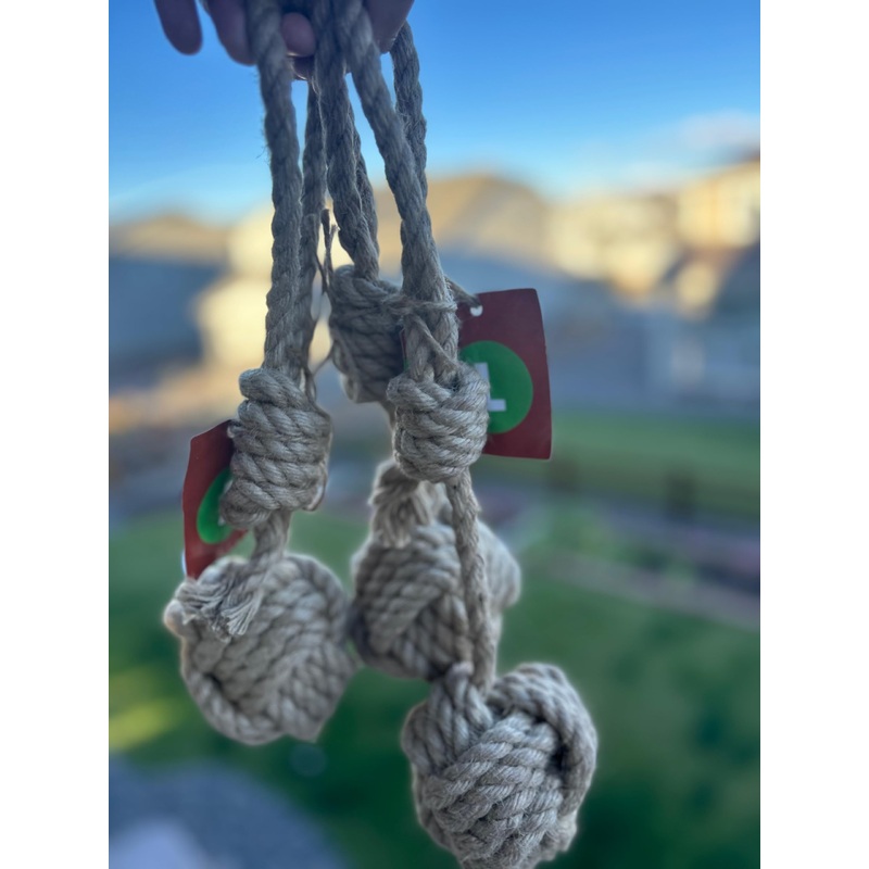 Eco-Friendly Hemp Pull Rope Toy for Dogs (Small) Small