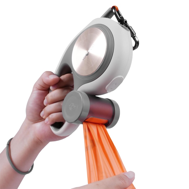 VOOCOO Go! Poop Bag Dispenser for Retractable Leash Combo, Poop Bag Holder, Poop Bag Container, Poop bag Retainer,
