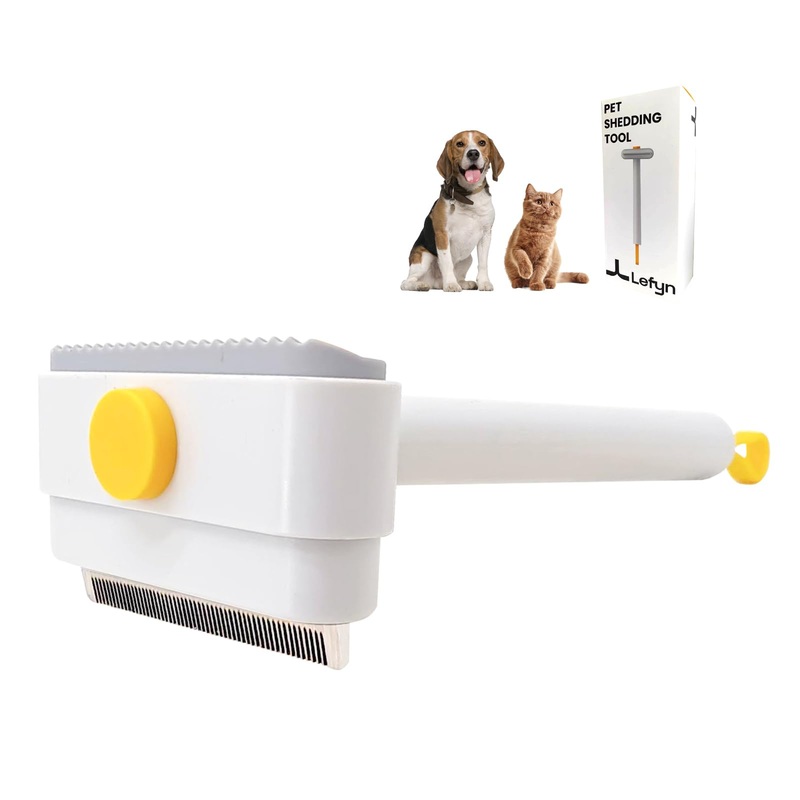 Cat & Dog Deshedding Brush,Dog Deshedding Tool,cat & Dog Brush For Shedding,Professional Pet Deshedding Brush For Dogs And Cats – Effective Undercoat Grooming Tool For Indoor And Travel Use