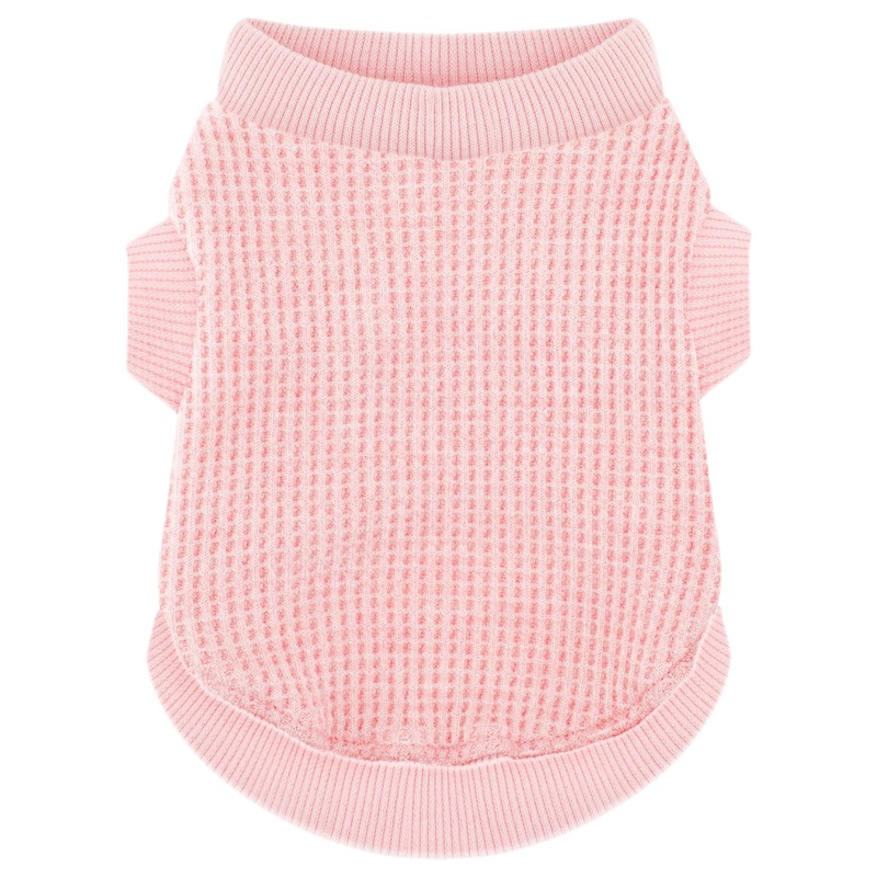 Cozy and Functional Dog Shirts for Small Puppies: Stretchable Pink Attire with Easy-On Design, Ideal for Chihuahuas and Yorkies – Enhance Comfort and Playfulness on Chill Days Small