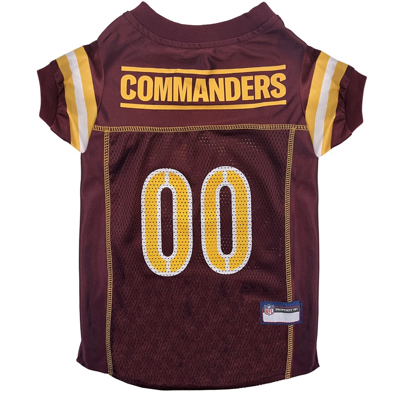 Pets First Washington Commanders Dog Jersey, Small, NFL Licensed, Mesh, Officially Licensed