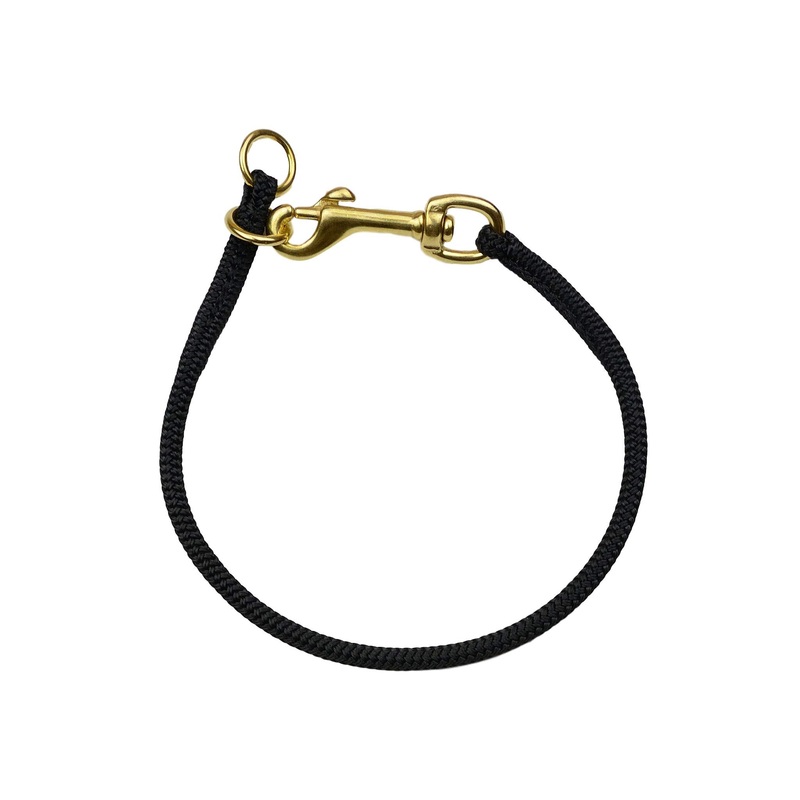 Nylon Dominant Dog Choke Collar Black, 17 inch