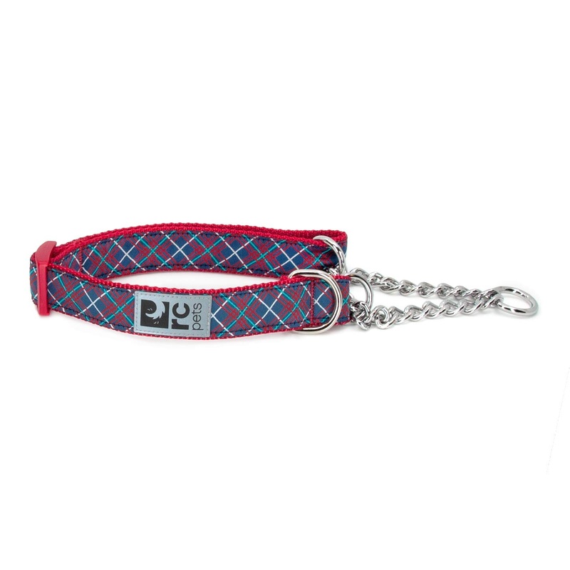 RC Pets 0.6″ Martingale Training Dog Collar, X-Small, Navy Tartan X-Small – 0.6″ Width