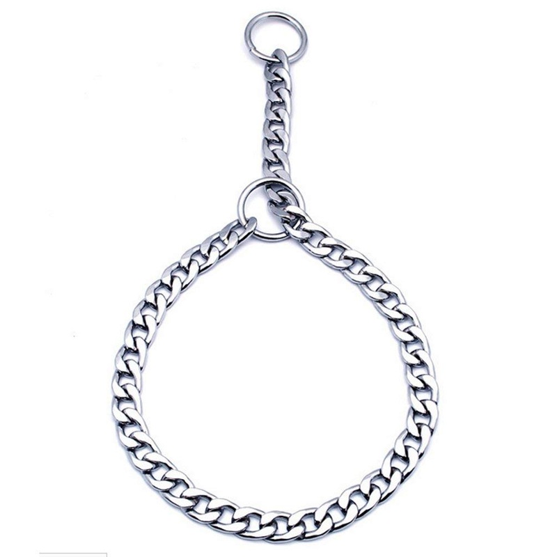 SGODA Chain Dog Training Choke Collar, 22 in, 3.0 mm 22 inch, 3.0mm