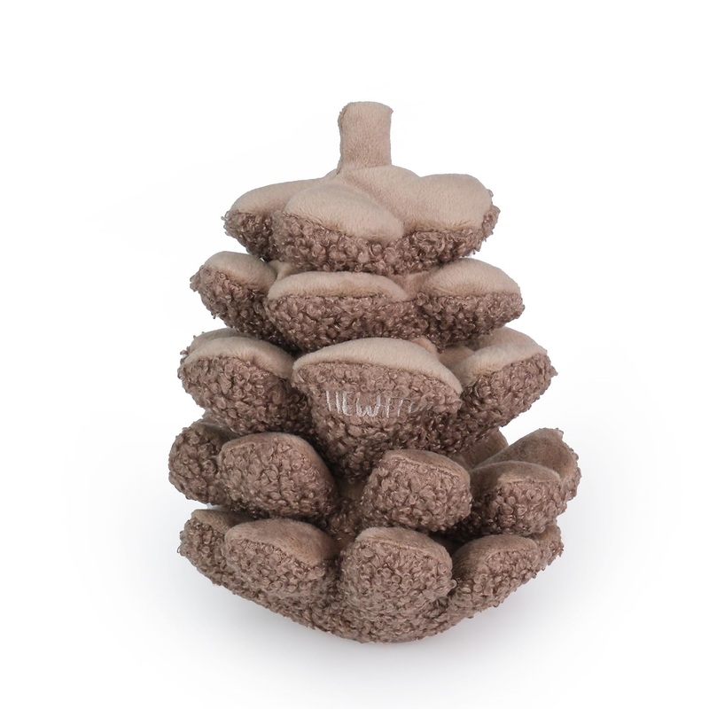Interactive Pinecone Shaped Dog Toy, Enrichment Squeaky Snuffle Dog Toy, Cute Dog Puzzle Toy, Durable Plush Dog for Small and Medium Dogs