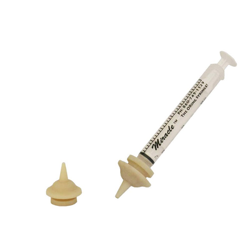 Miracle Nipple Mini Pkg/2 Nipples and Miracle Syringe 3 Piece Set