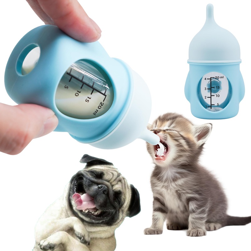 Puppy Bottles for NursingKitten Bottles for NursingPet Feeding Bottle(Blue- 20ml) Small – 20ml