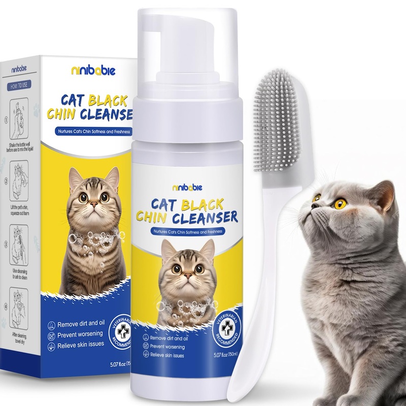 Cat Acne Chin Treatment,Cat Black Seed Cleaner,Improved Skin Health and Black Seed Removal,Updated Cleansing Brush,Soothes Chin Acne,Oil Control 5.07fl.oz (Cat Black Seed Cleaner) Cat Black Seed Cleaner