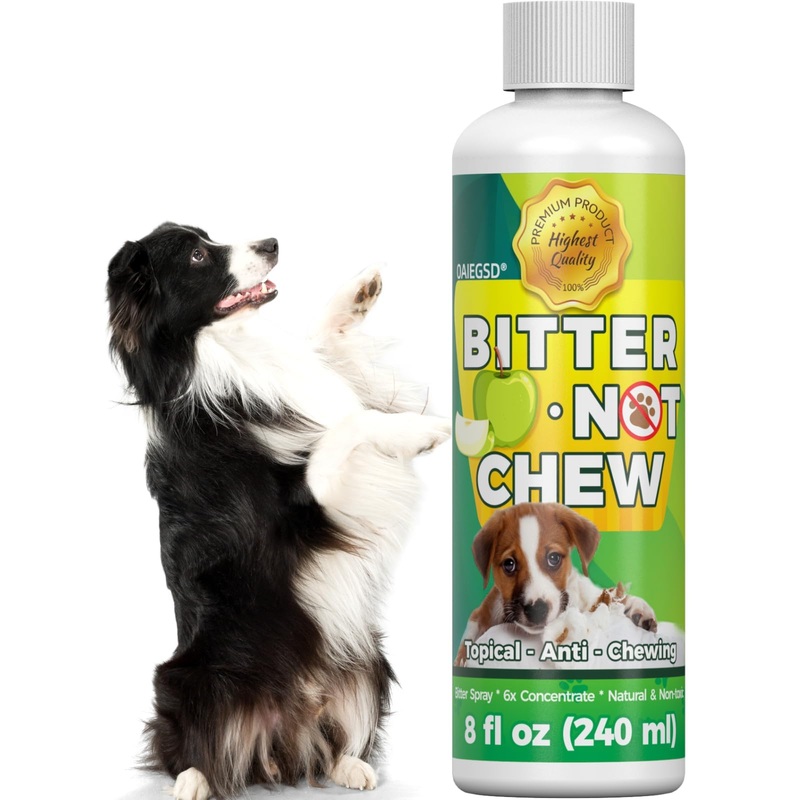 Dog & Cat Effectively Trained No Chew Bitter Apple, 8 Oz Quality Bitter Apple Anti Chew Liquid, Indoor & Outdoor Natural Dogs No Chew & Lick