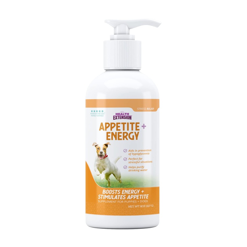 Health Extension Stress Relief Supplement for Dogs, 8oz – Appetite & Energy Boost, Prevents Hypoglycemia, Enriched with Vitamin B