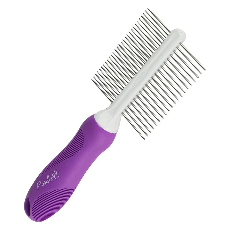 Pet Comb for Grooming & Massaging – Fur Detangling Pins & Smoothing Slicker Bristles, Dual-Sided Brushing for Dogs, Cats & Animals