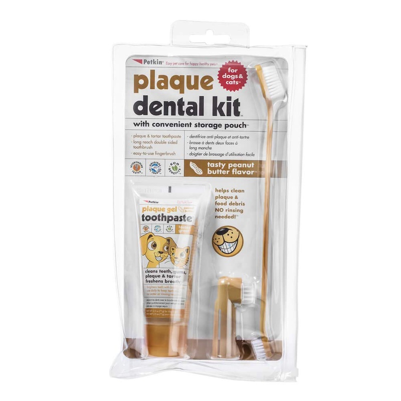 Petkin Plaque Dental Kit – Peanut Butter